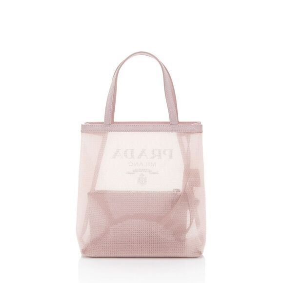 Prada Sequin Mesh Logo Small Tote - Picture 3 of 14